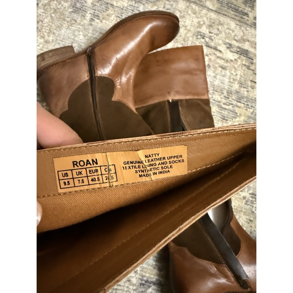 NEW Roan by Bed Stu Natty tall Brown Leather Knee-High riding Boots - Picture 13 of 15